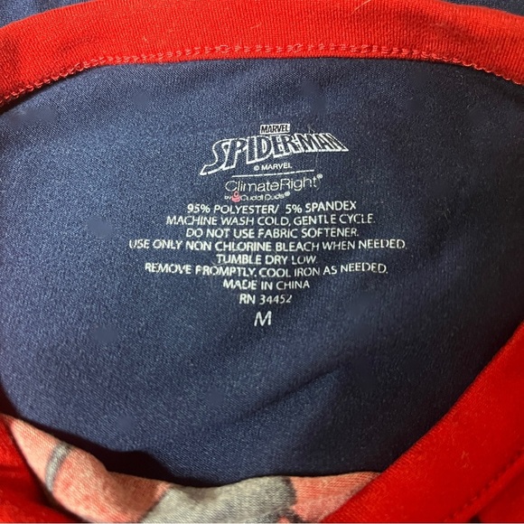 Spider Man Cuddl Duds size 8 - Picture 5 of 5